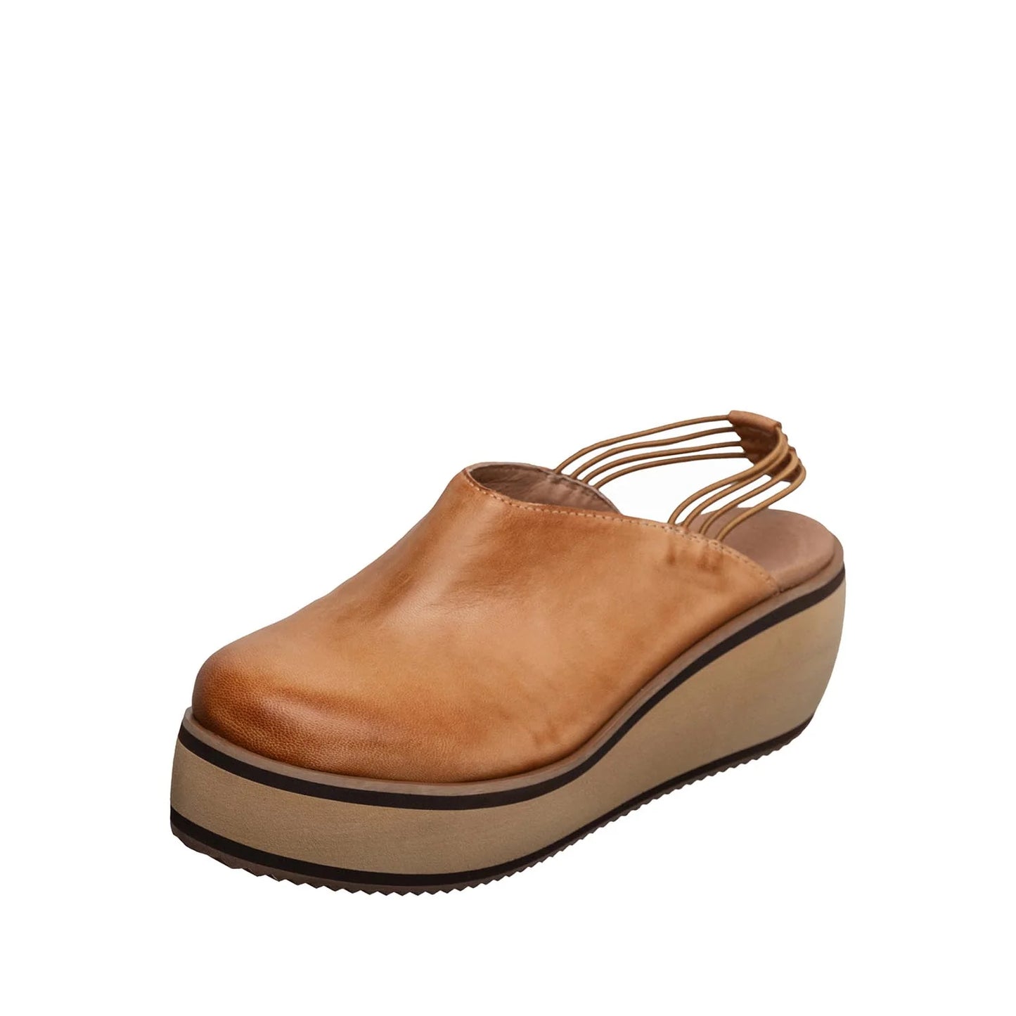 Finn Taupe Wedge Mules