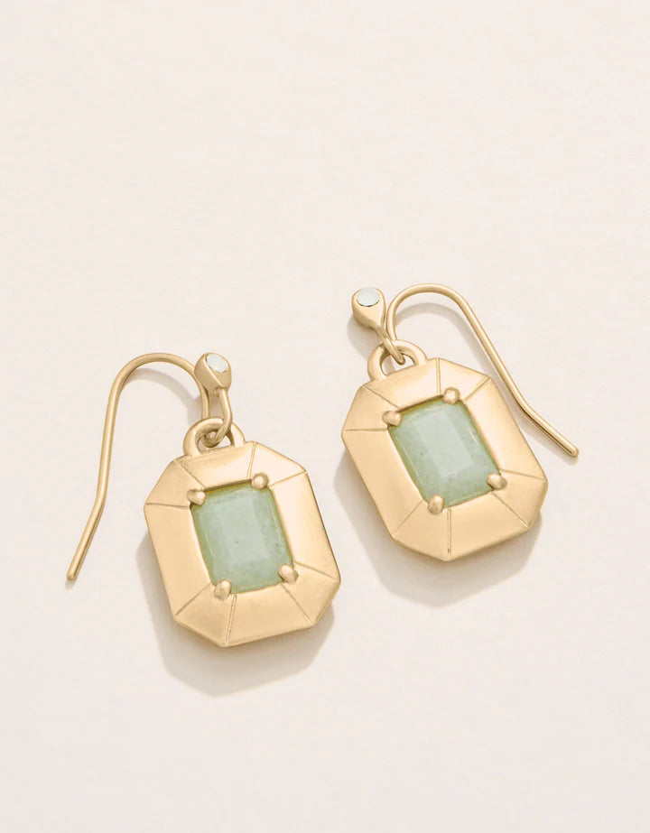 Chateau Earrings - Frosty Green