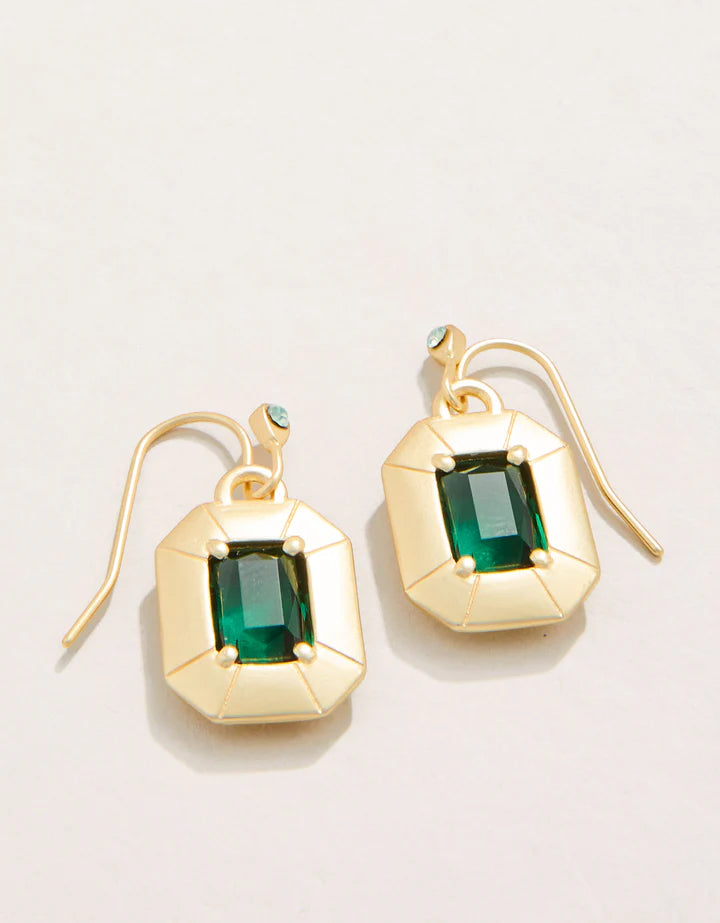 Chateau Earrings - Dark Green