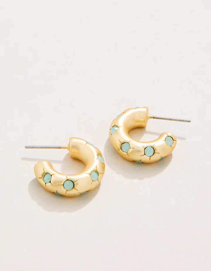 Chubby Hoop Earrings - Sea Foam