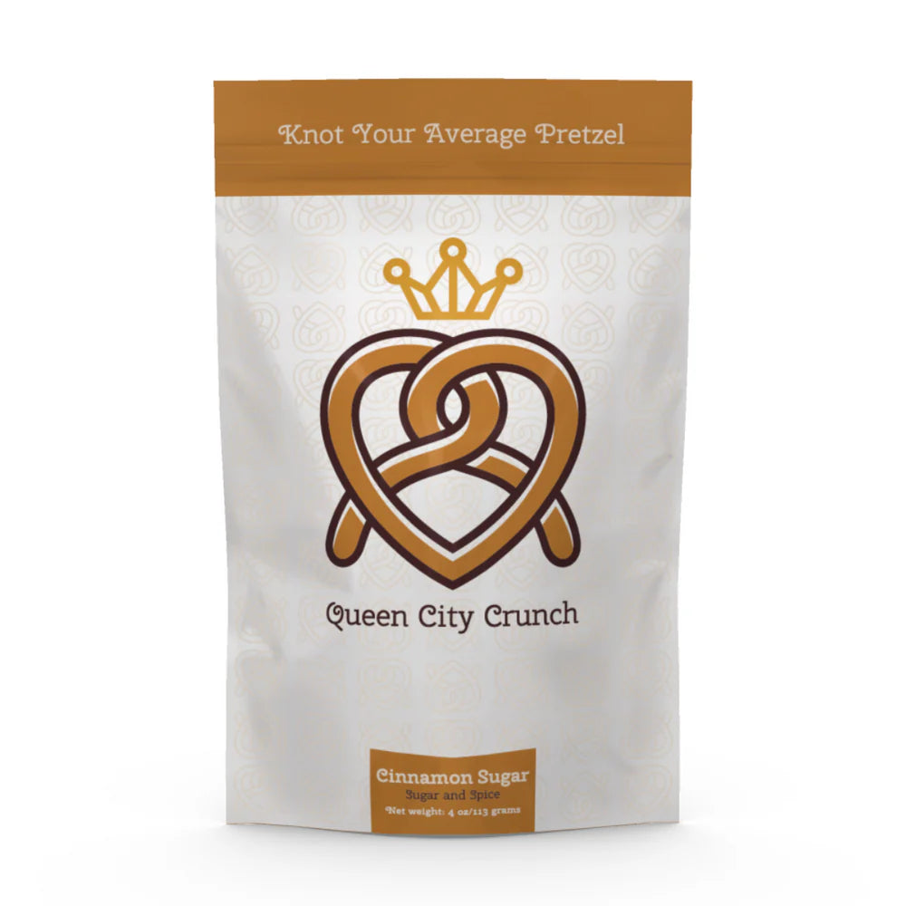 Queen City Crunch Pretzels - Cinnamon Sugar (4oz)