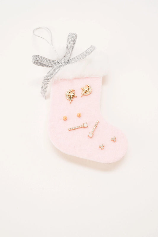 Petite Stocking Earring Set