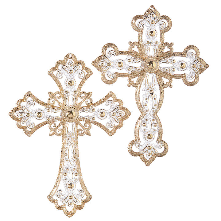 Jeweled Cross Ornament