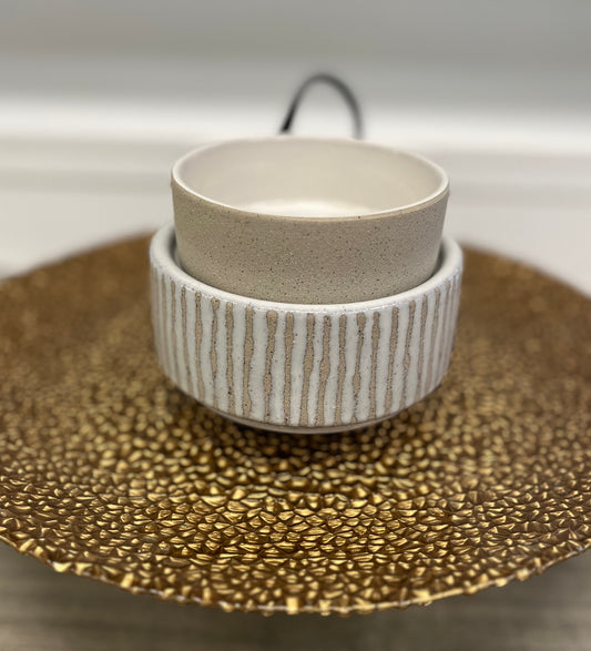 Taupe & Ivory Wax Melter