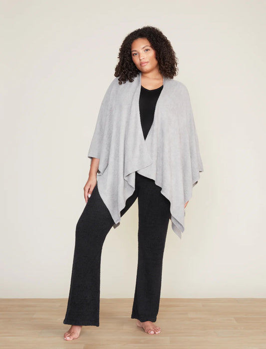 Barefoot Dreams Heathered Weekend Wrap - Dove Gray