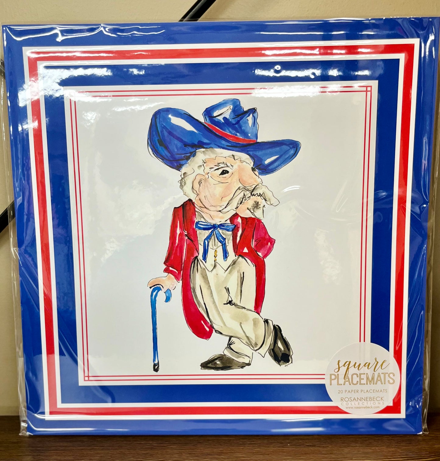 Ole Miss Rebels Square Placemats