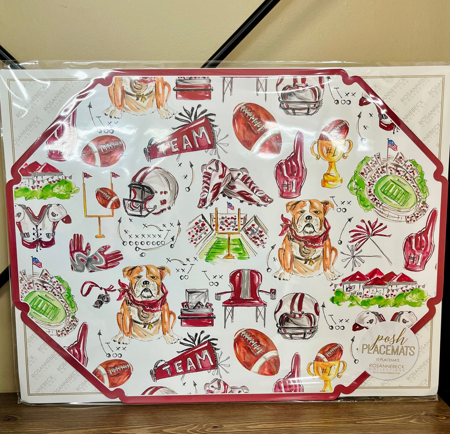 Mississippi State Football Icons Paper Placemats