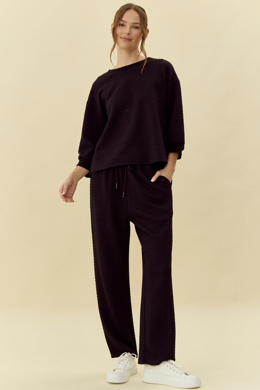 Textured Loungewear Set