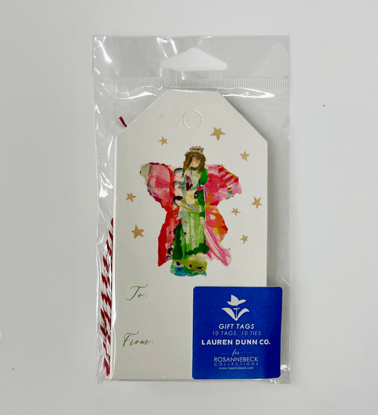 Green Angel Gift Tag