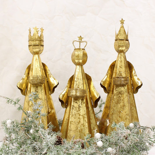 Gold Leafed Wiseman Set