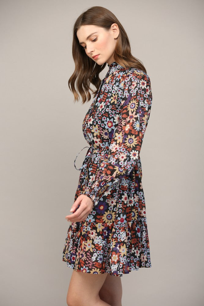 Floral Buttoned Front Dress