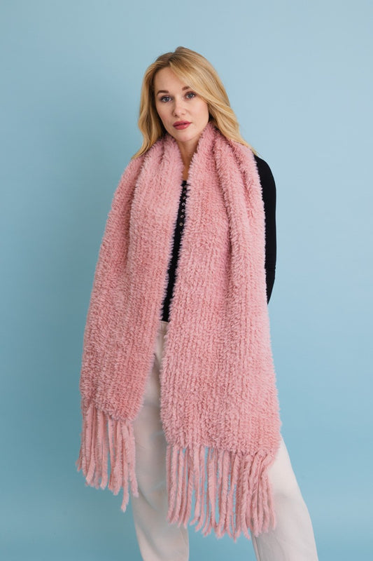 Fringe Shawl - Blush