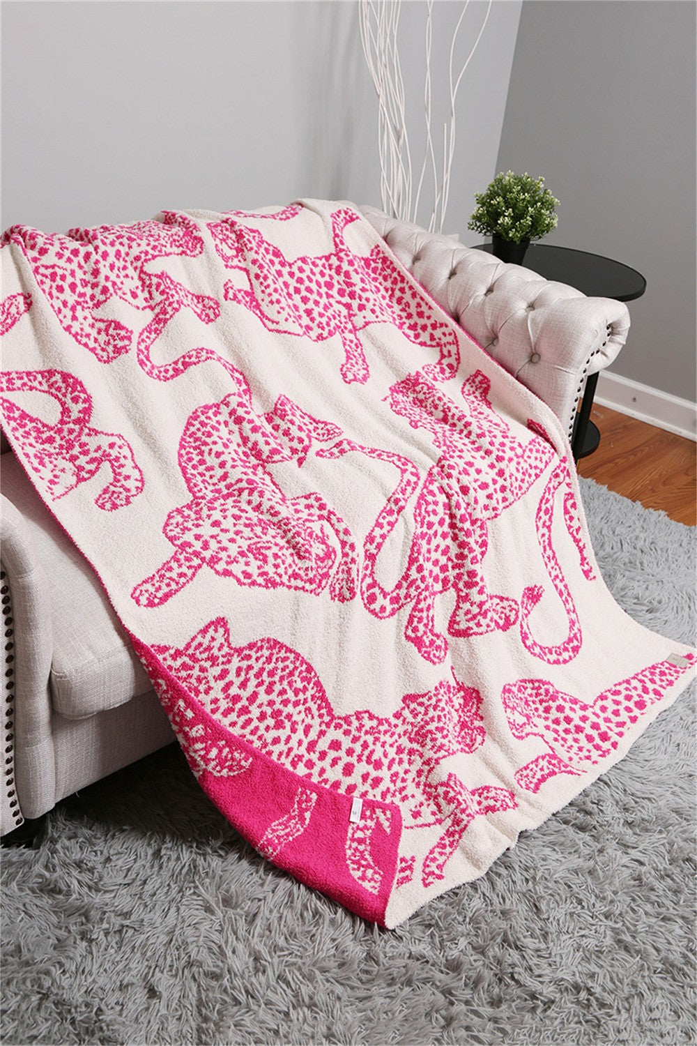 Hot Pink Cheetah Blanket