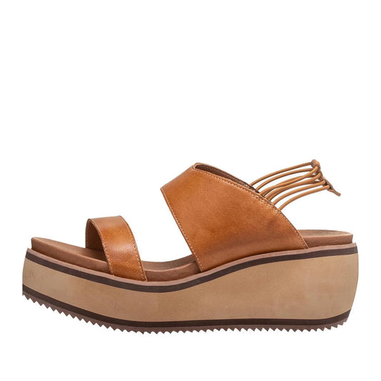 SALE Antelope-"Jax" Taupe Leather Wedge