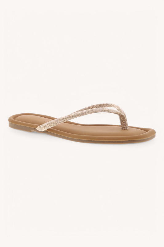 FINAL SALE Ccocci Priscilla Square Toe Sandal-Beige Linen