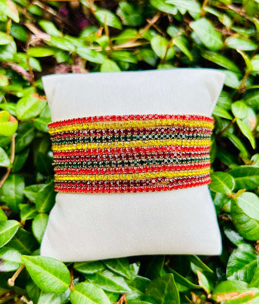 Final Sale Coastal Grit Shimmer Bracelet Set of 12-Multi