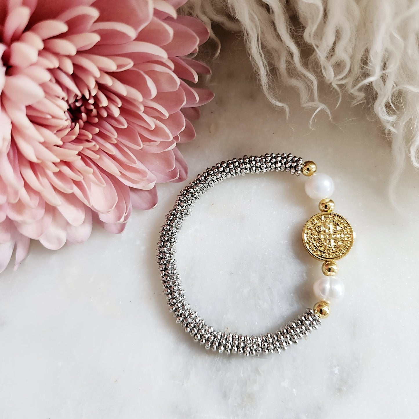 Coin-Pearl Bracelet