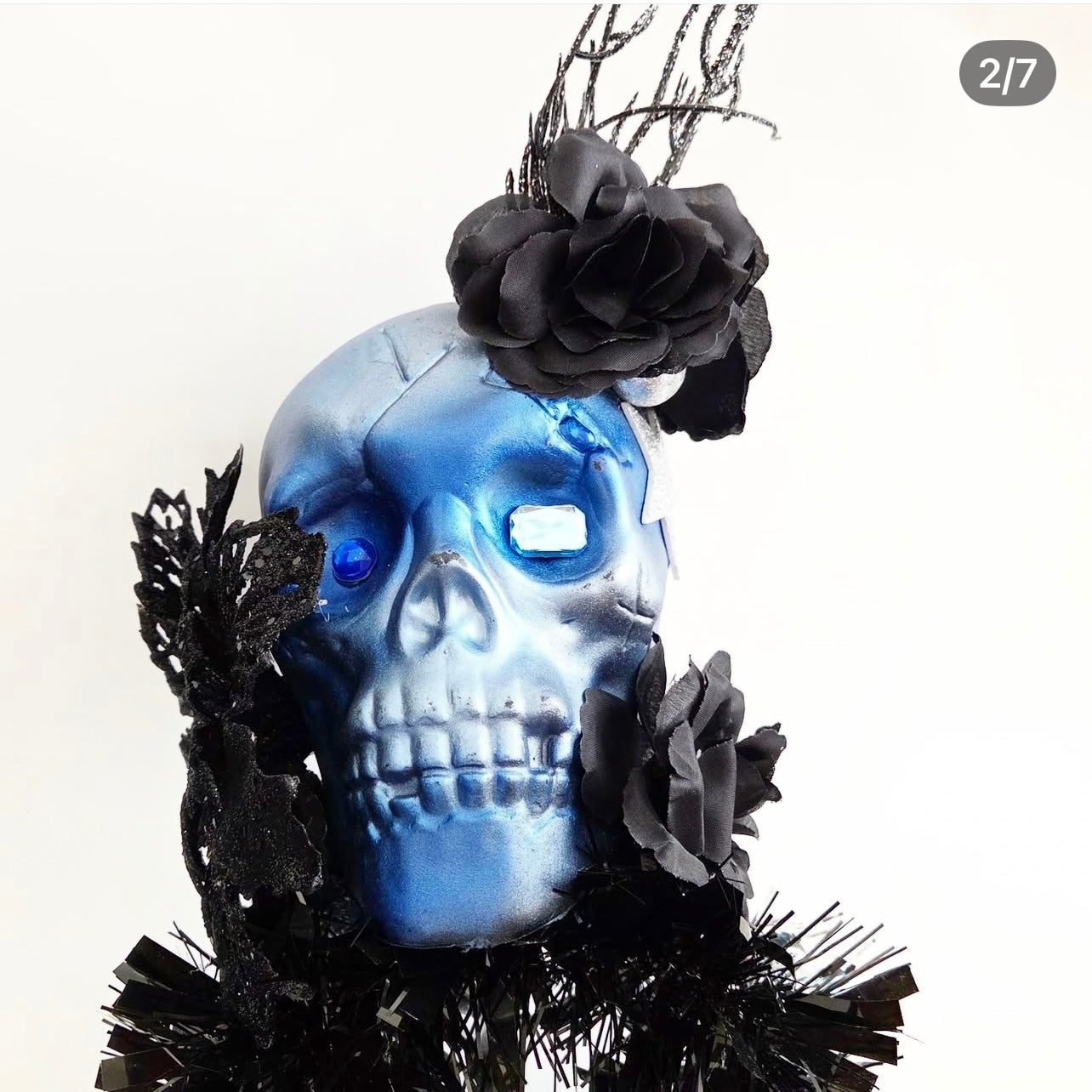 Blue Skull Halo Headband