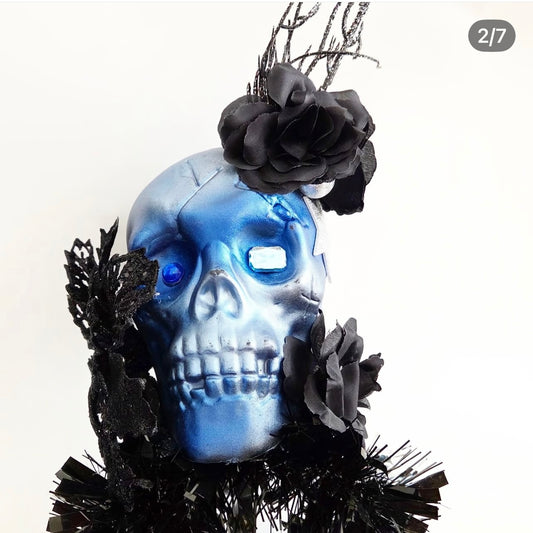 Blue Skull Halo Headband