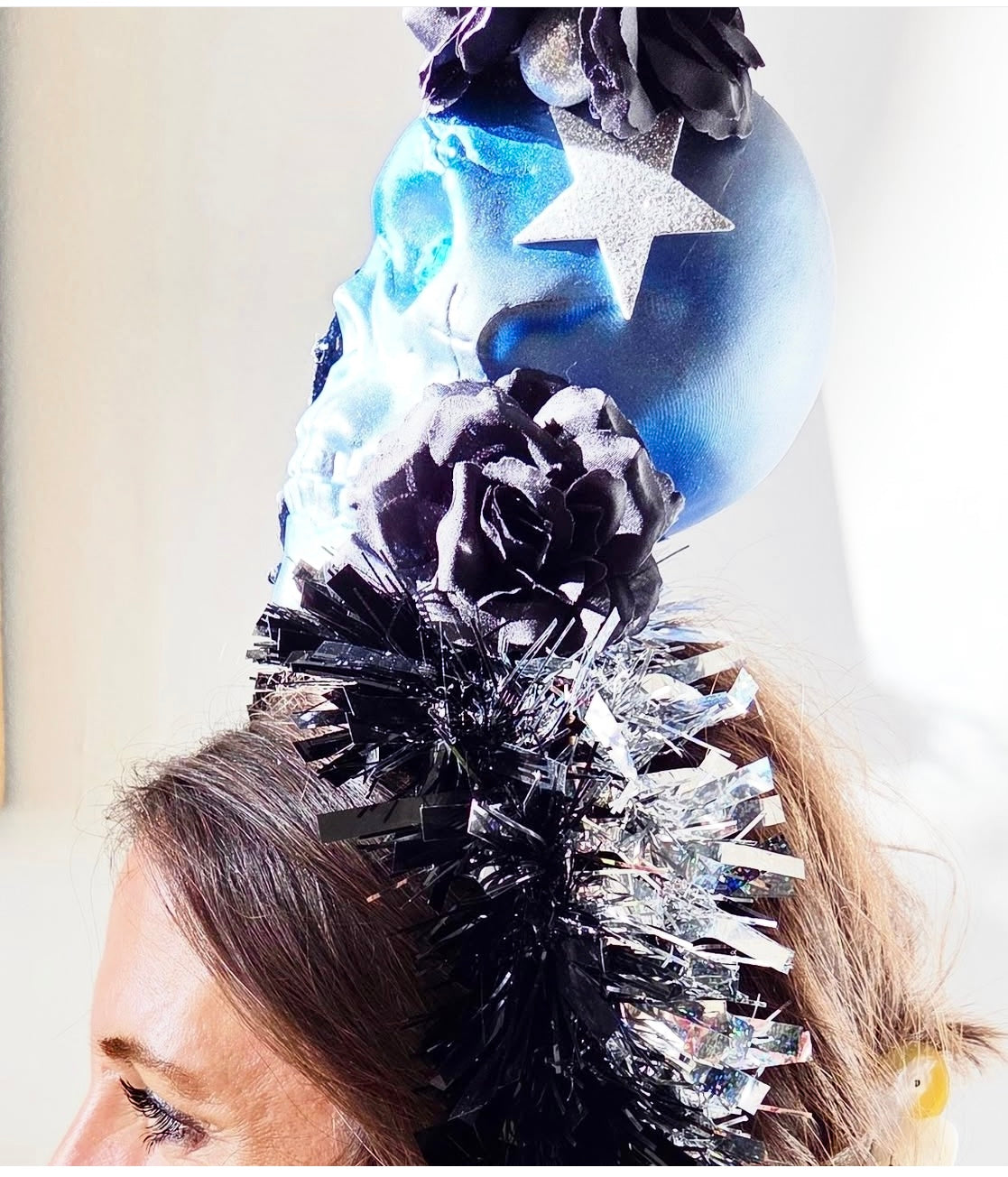 Blue Skull Halo Headband