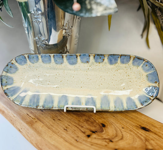 Etta B Bread Tray-Blue Willow