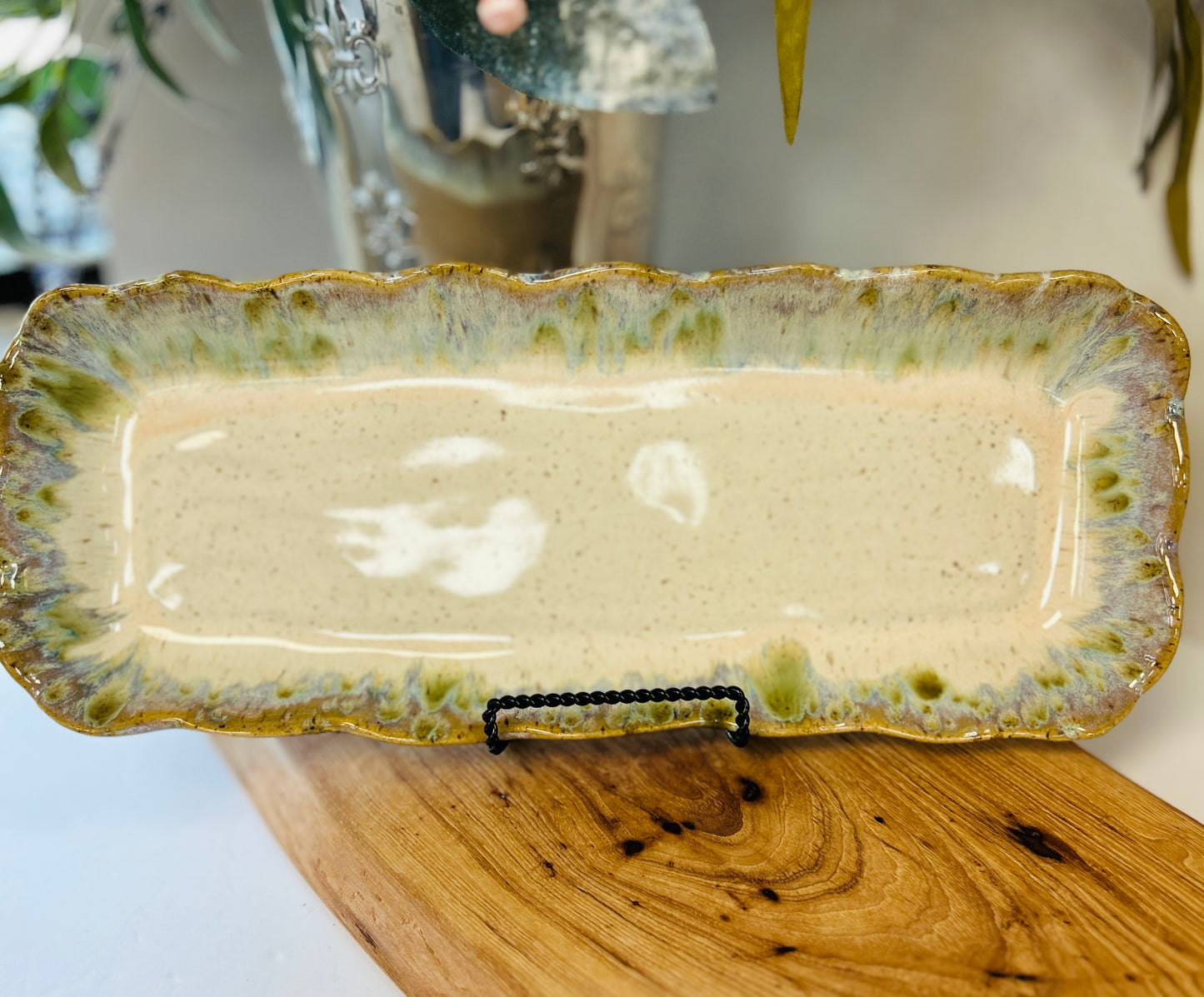 Etta B Flirty Edge Tray-Botanical