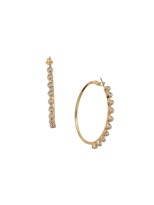 Sorrelli Bessie Hoop Earrings - Crystal
