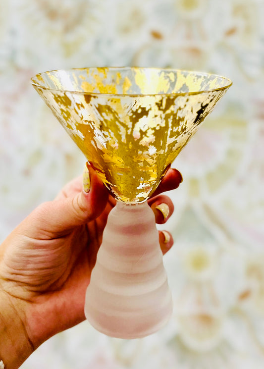 Tamara Childs Blown Martini Glass/Dessert Cup-Wabi Sabi
