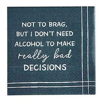 "Not to Brag..." Cocktail Napkins