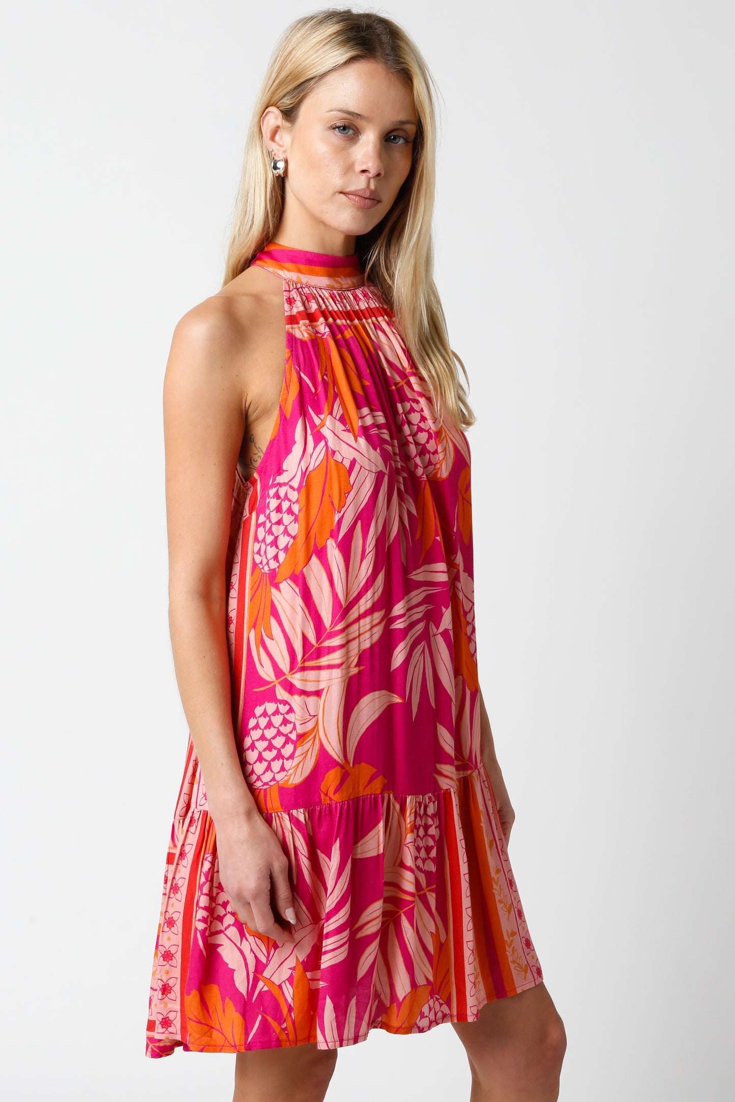 FINAL SALE Brittany Halter Dress-Med