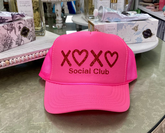 "XOXO Social Club" Trucker Hat