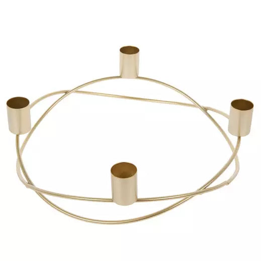 Gold Ring Candle Holder