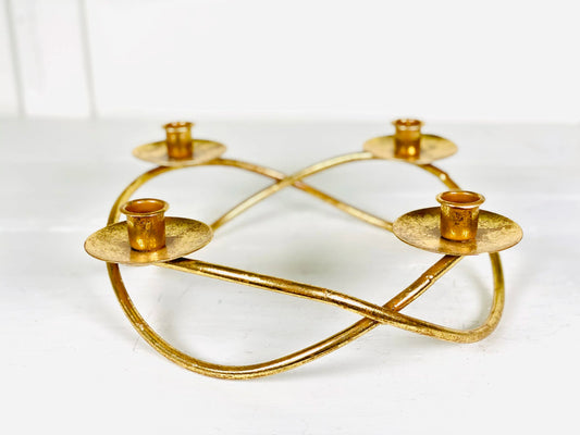 Gold Ring Advent Candle Holder