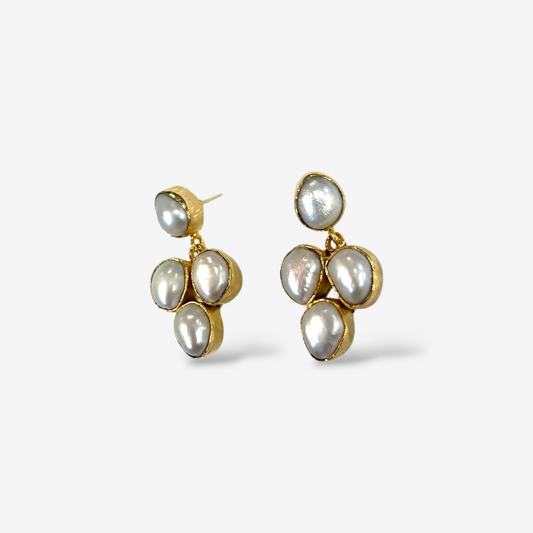 Pearl Blossom Dangles