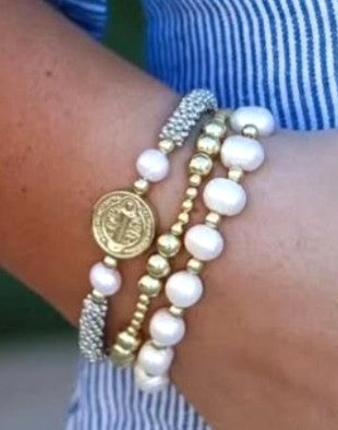Coin-Pearl Bracelet