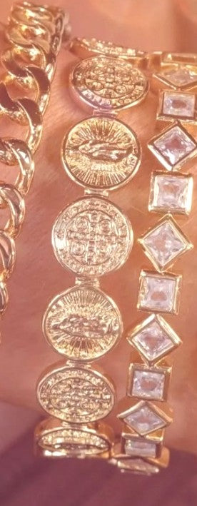 Mari Ellen Coin Cuff Bracelet