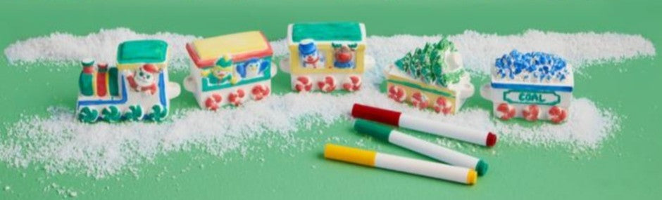 Christmas Color-Me Train Set