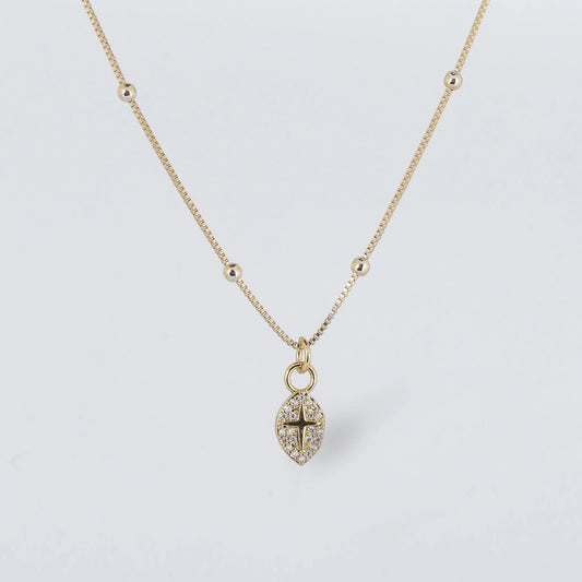 Dainty Marquee Cross Necklace