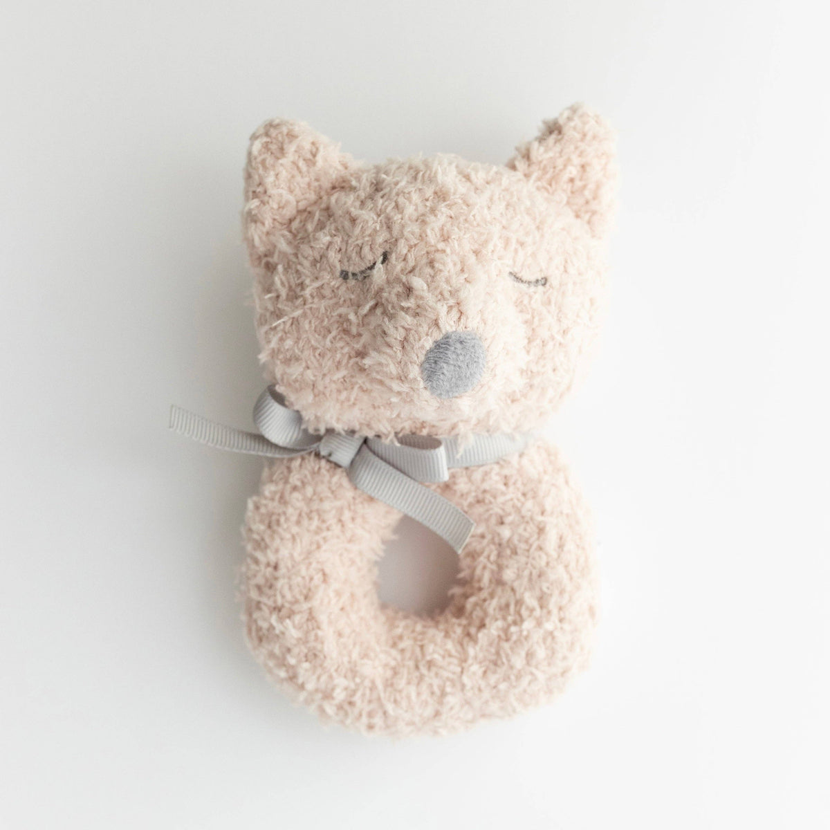 Little Snuggles Rattle - Fox: Powder Blue