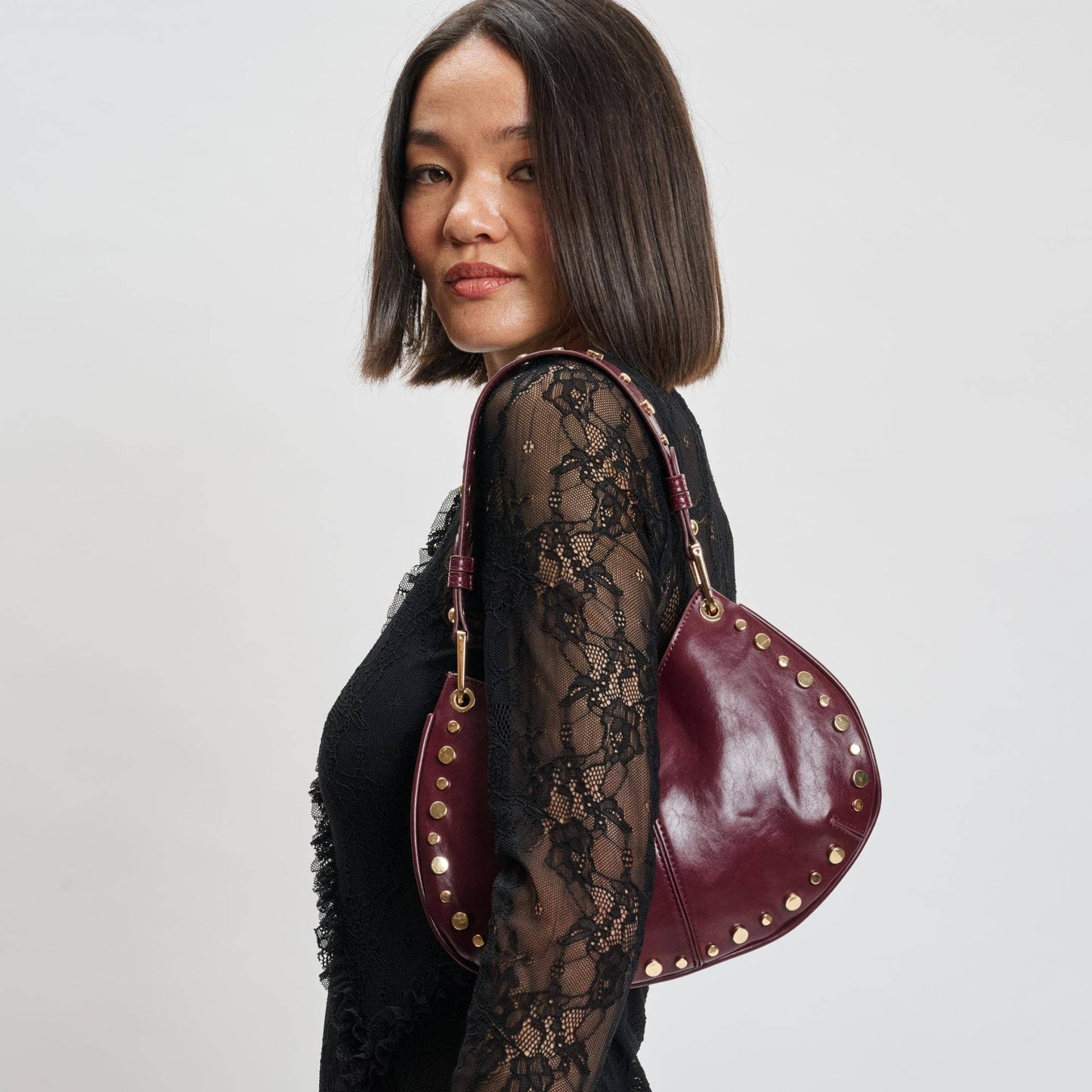 Nova Crossbody Handbag: Wine