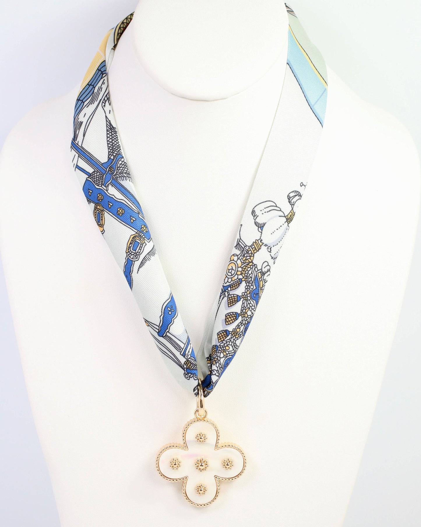 Joanie Clover Charm Mother Of Pearl