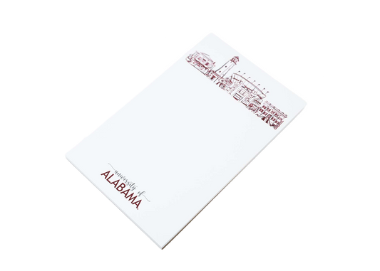 Campus Skyline Notepad - University of Alabama