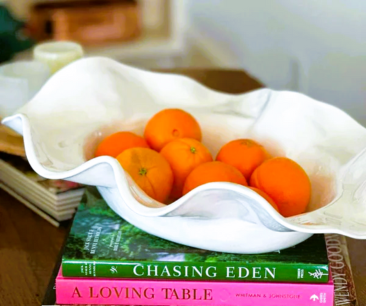 19"Large Wavy Melamine Bowl