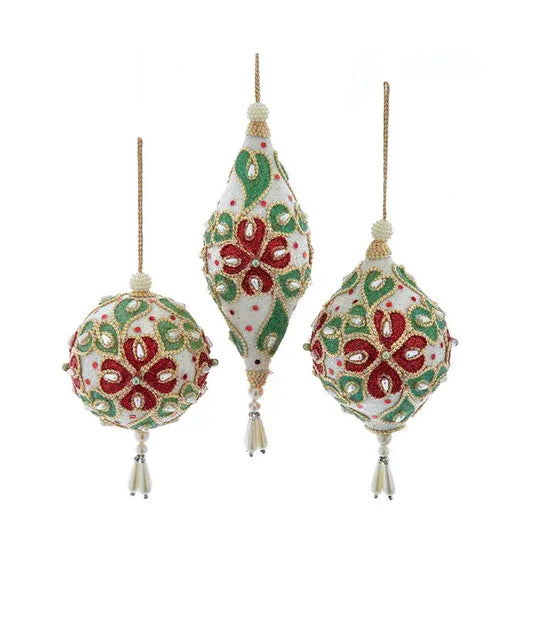 Mistletoe Ornament- BALL, FINIAL, PEAR
