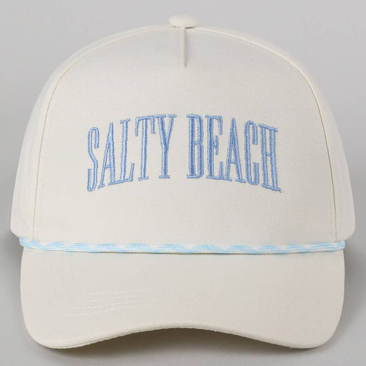 "SALTY BEACH" Trucker Hat- Lt. Blue