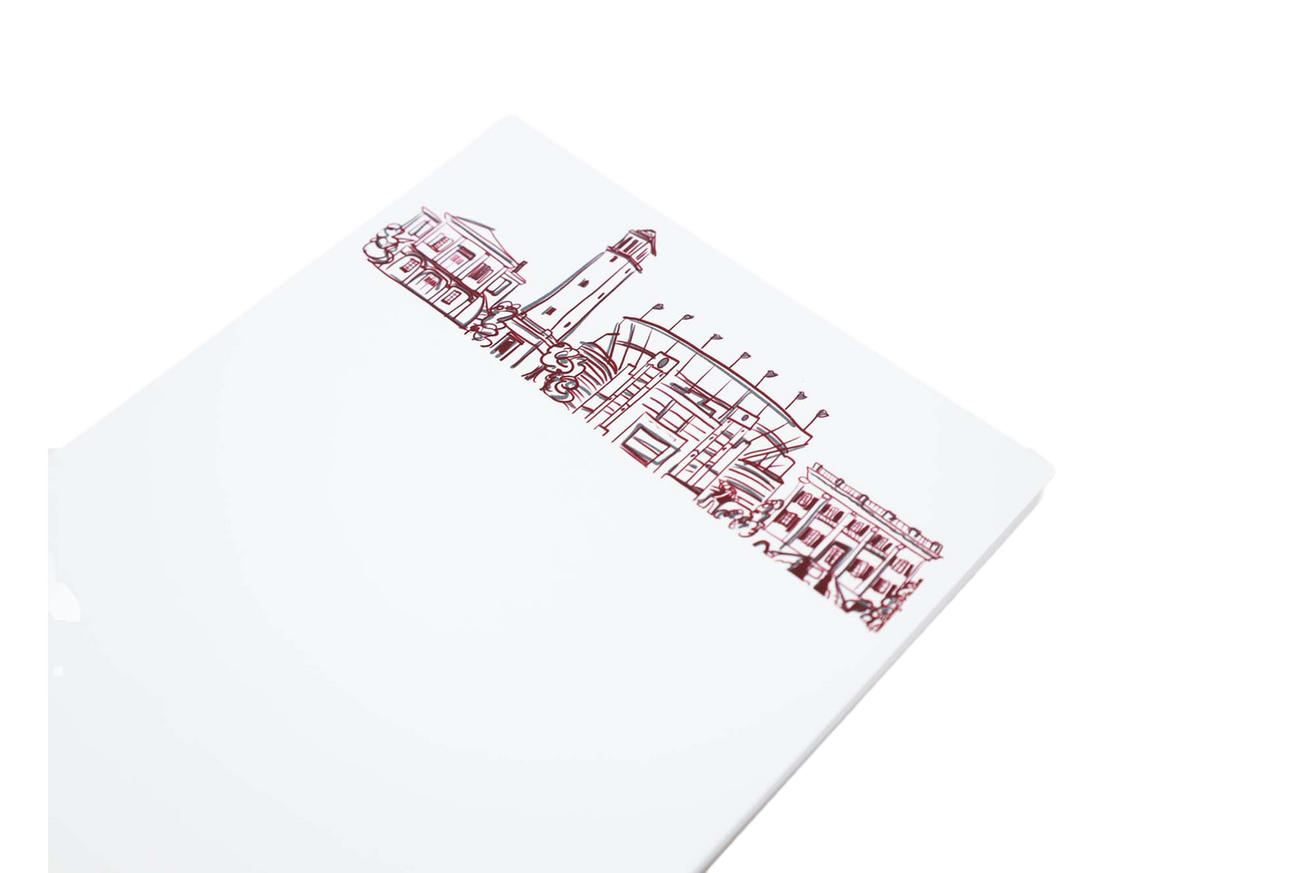 Campus Skyline Notepad - University of Alabama