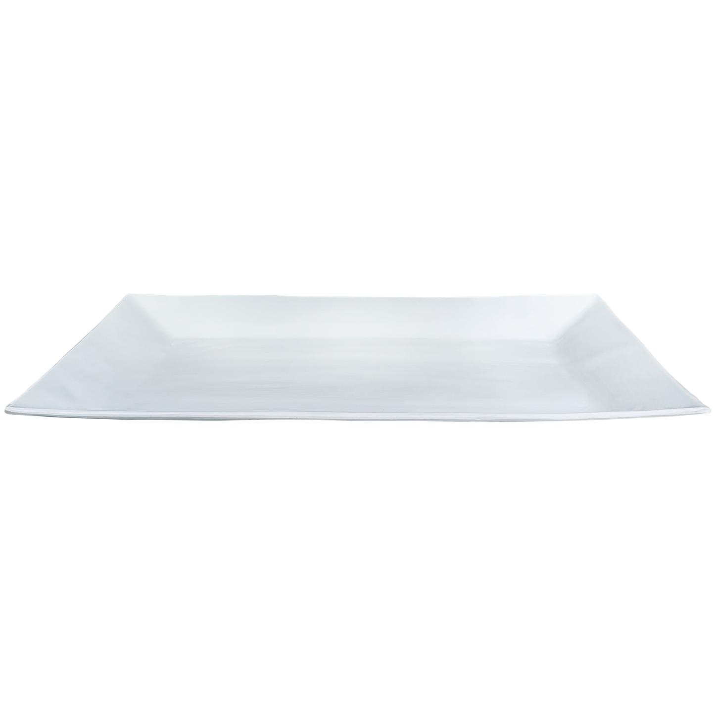 Large Rectangle Melamine Serving Platter: White