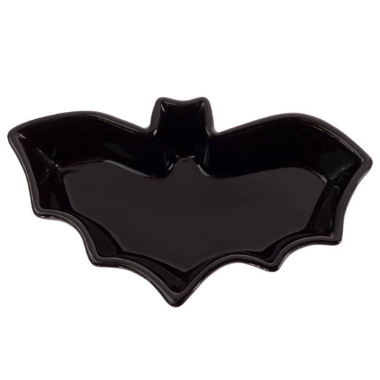 7.5" Long Halloween Bat Ceramic Bowl