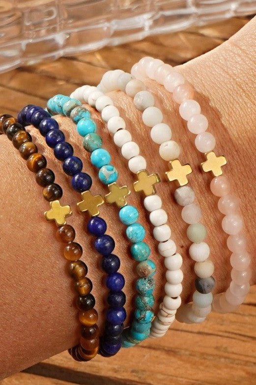 Boho Natural Stone Bracelet-Turquoise