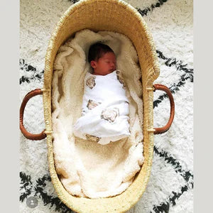 Little Hometown Swaddle Blanket-"Aw! Shucks!" Oyster